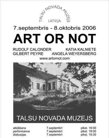 [Image: Exhibition poster, Talsu, Latvia]